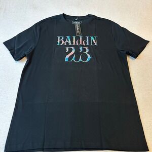 Mister Tee Mens Black Ballin 23 Iridescent Graphic T-Shirt XL New MT1121